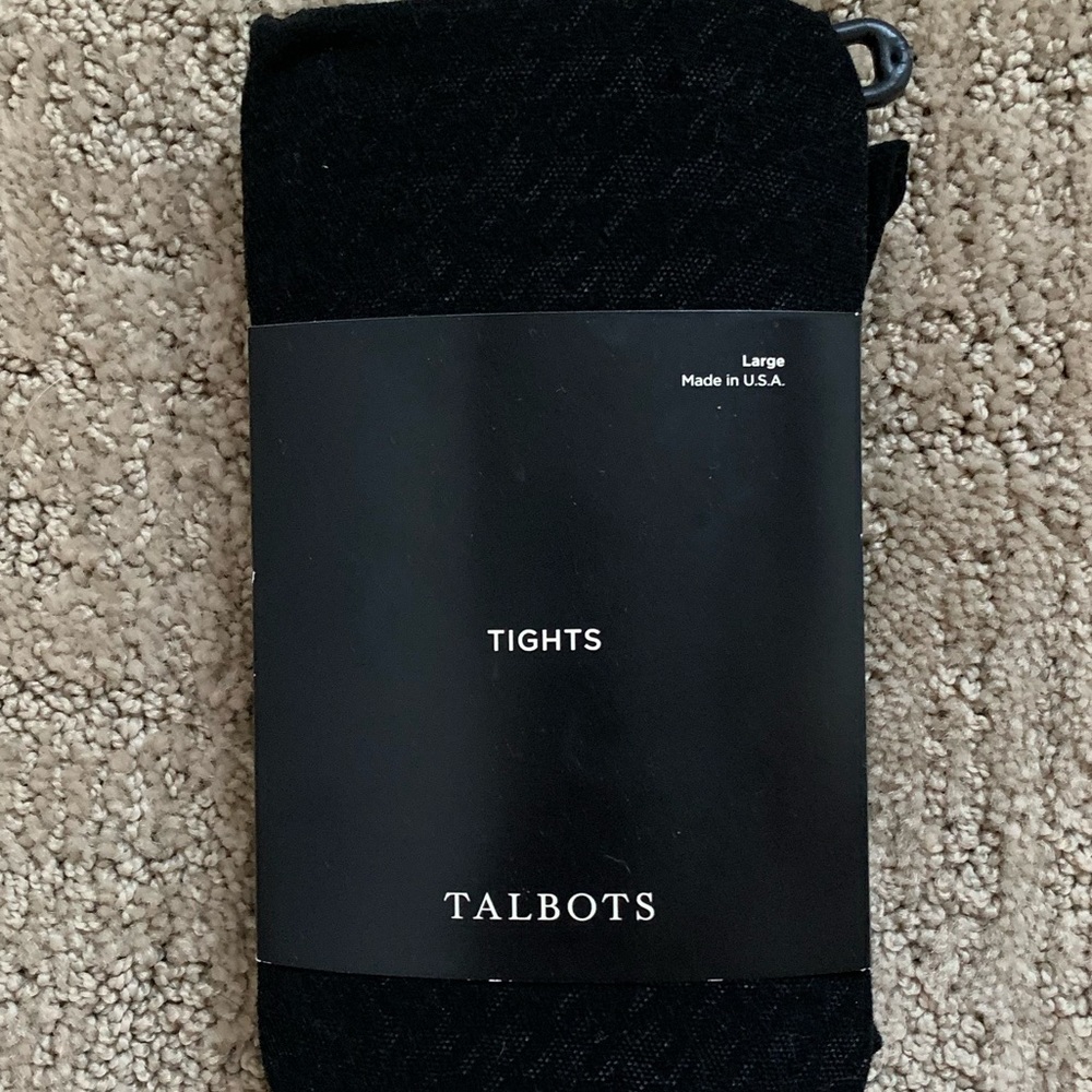 NWT Talbots patterned tights